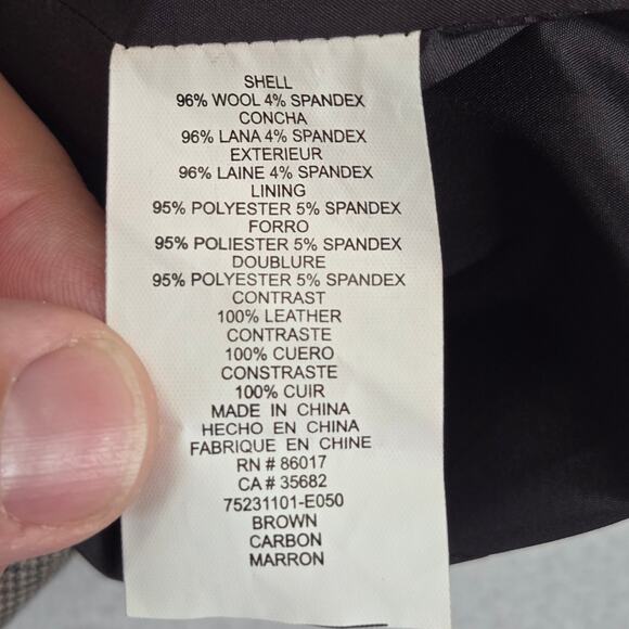 Bebe Corset Midi Dress Womens 0 Bustier Tweed Career Wool Leather Cottage Y2K - Picture 5 of 12